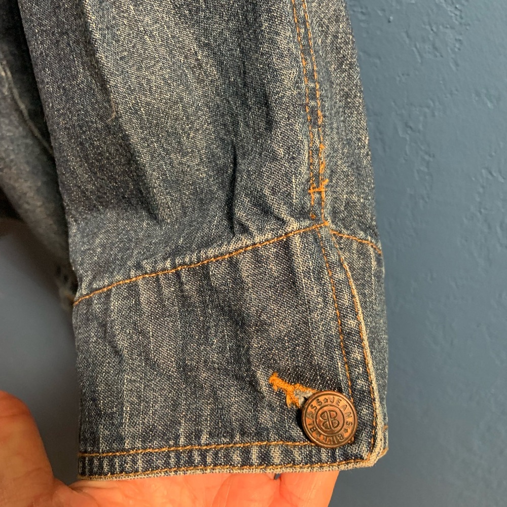 Vintage Bill Blass Jeanswear Woman’s Denim Chore Jacket Barn Coat 90’s Size 1X - Picture 15 of 16